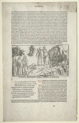 Dante a Virgil s vizí Beatrice, c. 1481-1485.