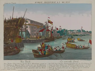 ?Výhled na New York?, kolem roku 1776