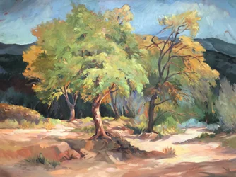Pád na Rio Grande Beto Junction, 2001 (olej na plátně)