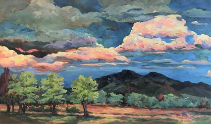 Severní Taos, 2007 (olej na plátně)