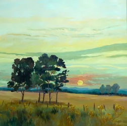 Východ slunce, 2007 (olej na plátně)