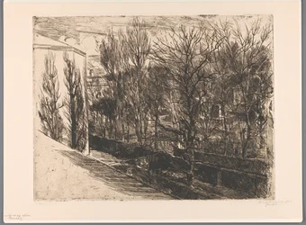 Pohled z mého studia (původní název na objektu) Panorama (název na objektu)