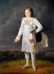Portrét u nohou Frederika Napoleona, prince Bacciochiho (1814-1833) Malba Barbary Kraft (1764-1825) 1819 Ne. 1,7x1,05 m