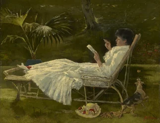 Žena čtení, kolem roku 1910
