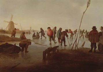Krasobruslení na Frozen Waterway, 17. století