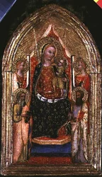 Madona s dítětem na trůnu se svatým Bartolomějem a jinými svatými