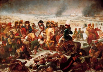 Napoleon I. na bitevním poli Eylau dne 9.2.1807. 1808 (olej na plátně)