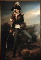 Portrét en pied de Francois Athanase (Francois-Athanase) Charette de la Contrie (1763-1796) generál en náčelník armády vendeennes Byl jedním z vůdců kontraevolučního hnutí, které bylo potlačeno Konventem a republikánskou Armee