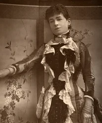 Britská herečka Lady Monckton ve filmu Jim the Penman, 1886