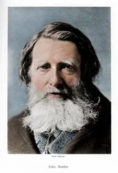 John Ruskin, anglický kritik, básník a umělec, c 1880s