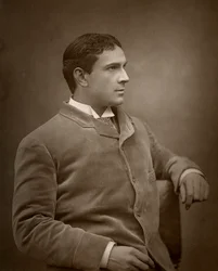 Maurice Barrymore , britský herec, 1886