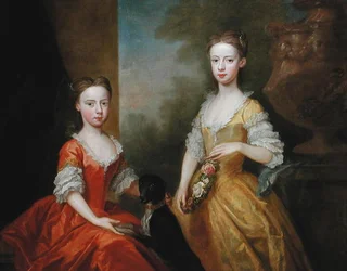 The Daughters of Scrope Egerton, 5th Earl & 1st Duke of Bridgewater, c.1734 (olej na plátně)
