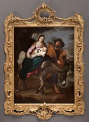 Útěk do Egypta, cca 1647-50 (olej na plátně)