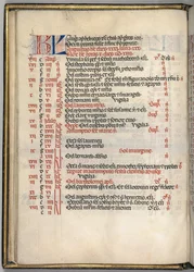 Missale: Fol. 6v: Stránka srpnového kalendáře, 1469.