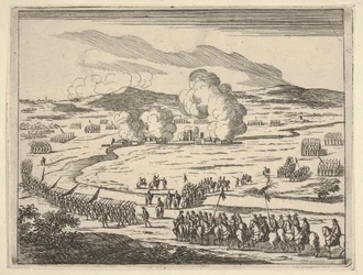 Obléhání Alexandrie začíná, z Idea křesťanského prince a hrdiny ve Františkovi ..., 1659.