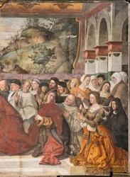 Cardinal Guido of Monfort opening the ark of the Saint, School of the Saint, detail of 2196216   1412746   cs       czech Successfully Translated  Original: Et pendant ce temps-là ils continuent à affirmer quelle ne sest jamais mieux portée! Translat: Et p