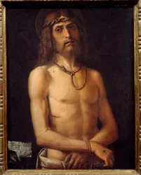 Ecce homo Obraz Bartolomea Montagna (1450-1523) 15. století Sun. 0,55x0,43 m