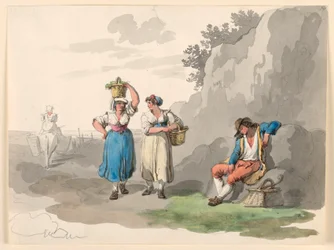 Kresba, Návrat z vinobraní, 1807-08