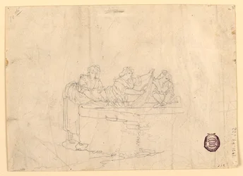 Kresba, Tři myjící se ženy, 1800-25