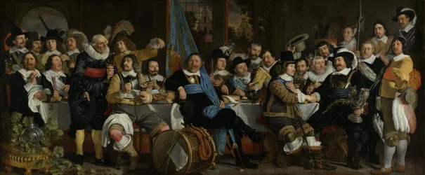 Hostina cechu kušiníků na oslavu münsterského míru, 1648