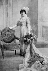 Baronka Orczy, britská prozaička, dramatička a umělkyně maďarského původu, 1913.