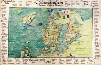 Mapa Skandinávie