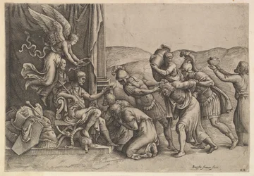 Scipio udělování milosti vězňům, 1530-61.