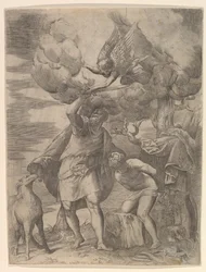 Anděl zůstává Abrahamovým ramenem po roce 1552.