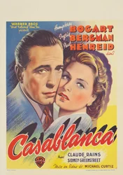 Belgický plakát inzerující film "Casablanca"