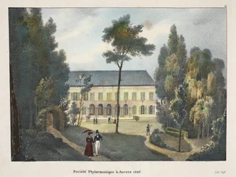Fylharmonická společnost v Antverpách 1826, kolem roku 1895 (fotochrom)