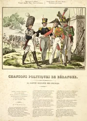 Svatá aliance národů, z Chansons Politiques de Béranger, 1815-1818