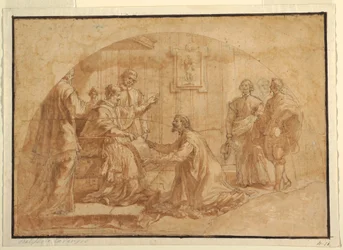 Kresba, Papež přijímá návštěvu, 1590-1646