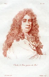 Charles le Brun, francouzský barokní malíř, 19. století.