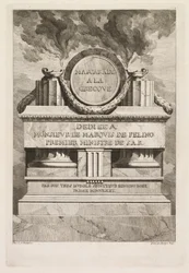 Řecká maškaráda: Věnovací stránka, 1771.