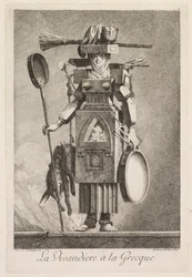 Maškaráda à la Grecque: La Vivandière à la Grecque Plate 2, 1771.