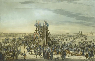 Kateřina Veliká na návštěvě Ledové hory v Petrohradu, 1788