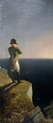 Napoleon na Elbě dumání u Svaté Heleny, kolem roku 1844 (olej na plátně)