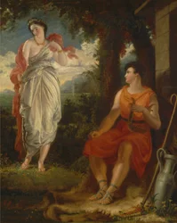 Venuše a Anchises [1826, Royal Academy of Arts, London, výstavní katalog]