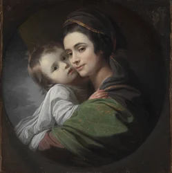 Elizabeth Shewell West a její syn, Raphael