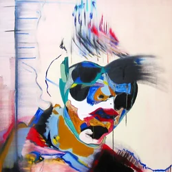 Surportrét: Studie tváře v krajině, 2005 (olej na plátně)