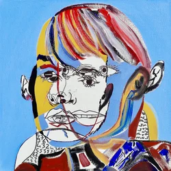 Surportrét : Jeanne Moreau, 2019 (olej na plátně)