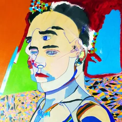 Surportrét : Juan Pablo Salazar perez, 2017 (olej na plátně)