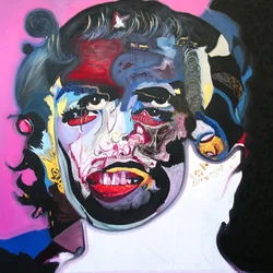 Surportrét : Marilyn Monroe a Che Guevara, 2003 (olej na plátně)
