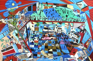 Vetřelci, 2000 (olej a akryl na plátně)