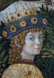 Caspar, údajný portrét Lorenza il Magnifica, detail z Procesí Tří králů