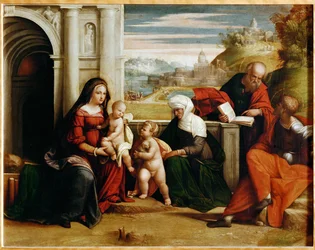 Sacra Conversazione (malba na dřevě)