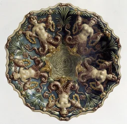 Plat aux sirens - v „Dílo Bernarda Palissyho“ od C. Delange a C. Bornemana, ed. Delange, Paříž