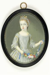 Margaret Cavendish Holles Harley, poté vévodkyně z Portlandu (akvarel na slonovině)