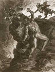 Sisyfos tlačí svůj kámen do hory, 1731