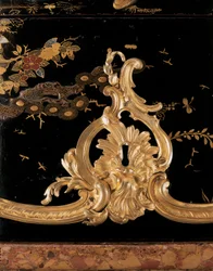 Commode, cca 1745 (japonský lak namontovaný na ormolu a ebonizované dřevo)